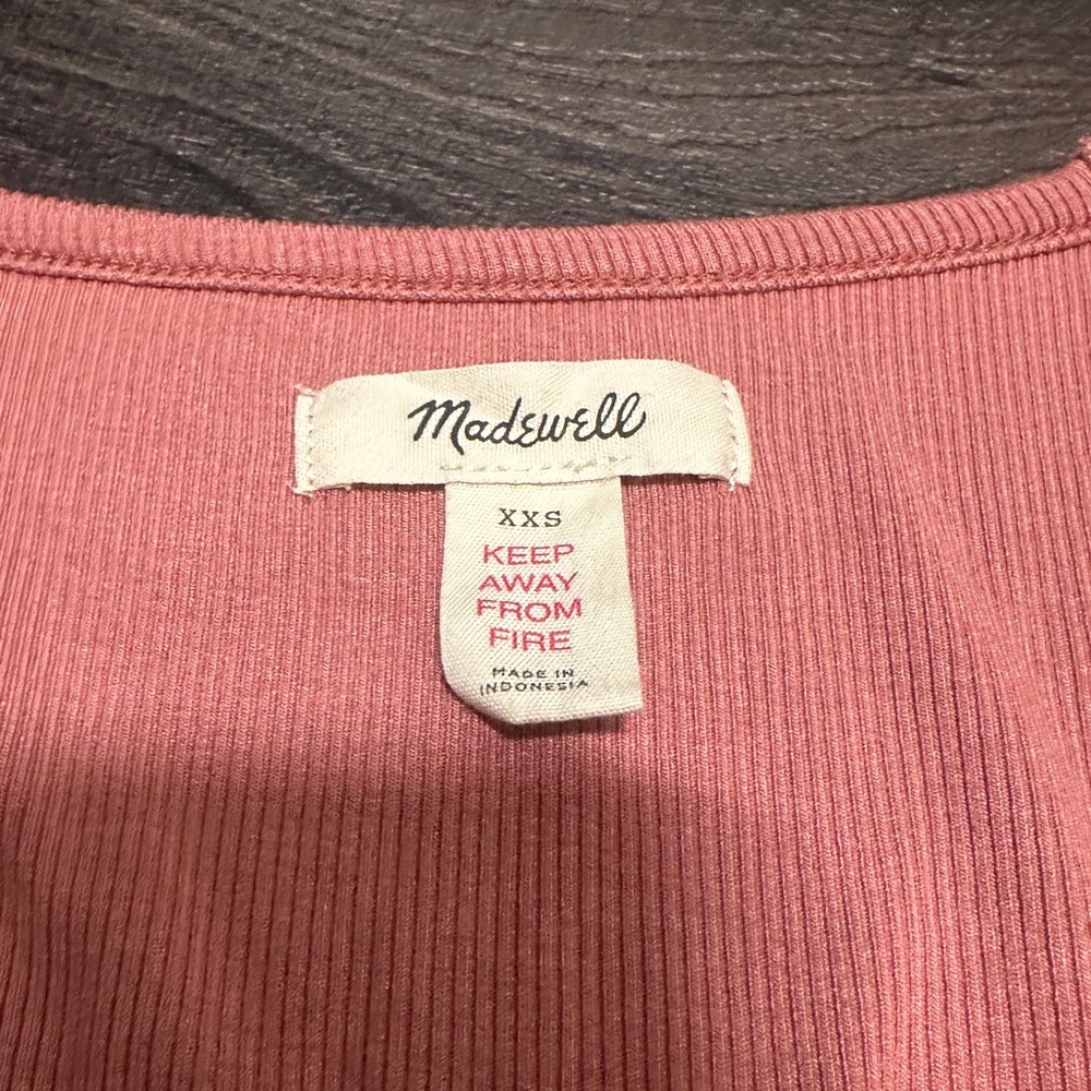 Madewell Ribbed Notch-Front Pajama Tee In Vintage… - image 4